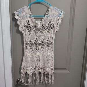 Cato Cream Crochet Top